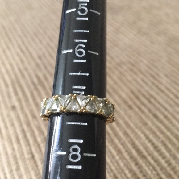 CZ and gold plated ring - Picture 4 of 5
